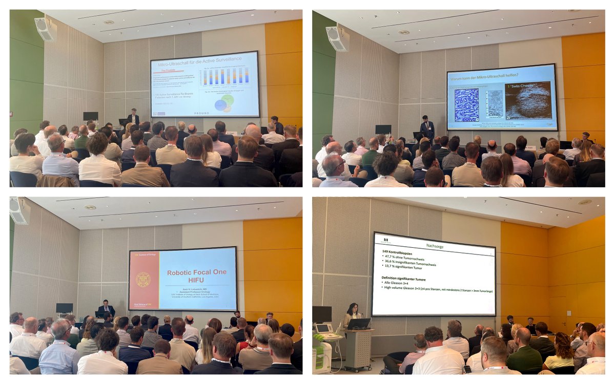 Congratulations to Dr @CashHannes, @NiklasHarland, @AmirLebastchi & @IndiaHamburg for an outstanding presentation and an engaging discussion on the topic of #MicroUltrasound with #ExactVu and Focal therapy with #FocalOne at #DGU2023 in Leipzig