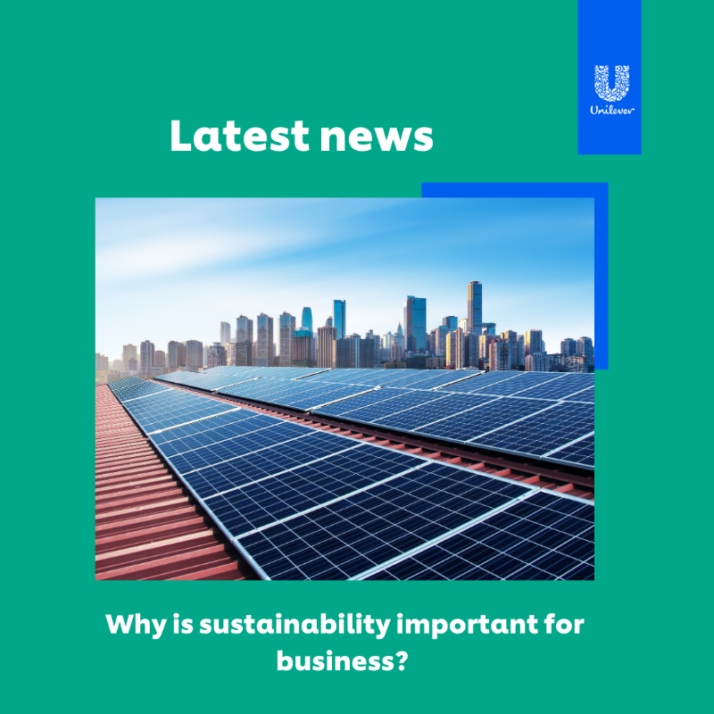 Unilever's tweet photo. With consumers demanding more environmental accountability from brands, what does being a sustainable business actually mean?  

Read on to find out, and to learn how this approach makes business sense. 

#Unilever#ClimateWeekNYC