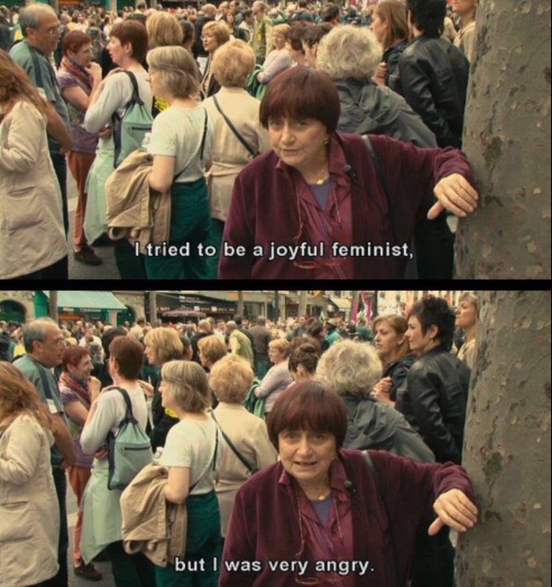 rafabuzzi's tweet photo. Como já diria Agnes Varda: Eu tentei ser uma feminista alegre, mas tenho muita raiva https://t.co/4ptaV41aCZ