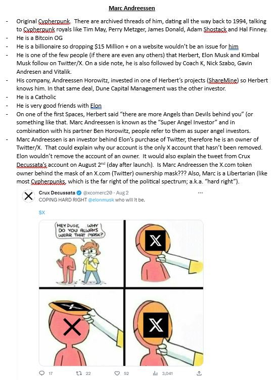 balkanbull23's tweet image. Could Marc Andreessen be the dev of X.com… lots of coincidences 🤔

#cruxdecussata #xcom #xcometh $x