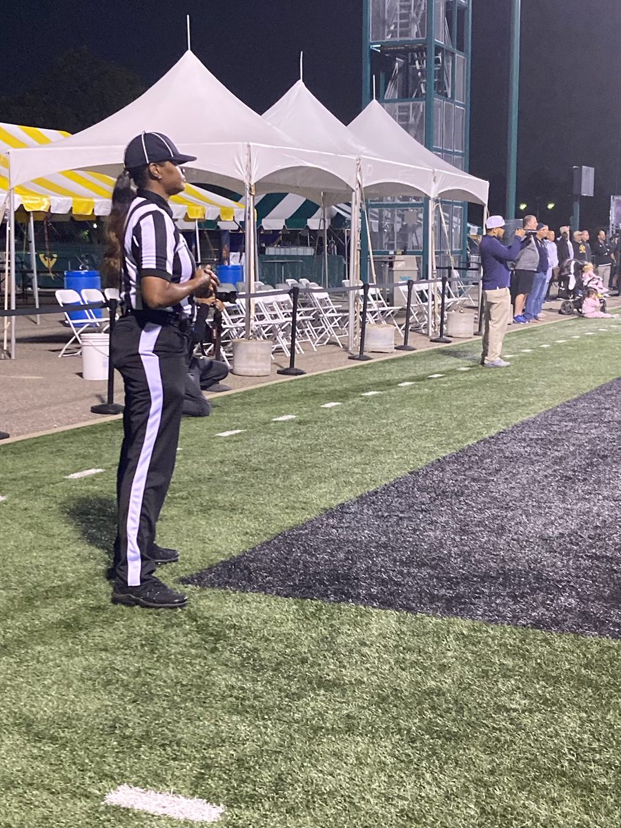 I am Blessed to say today I will become a big part of Herstory. Myself and 4 other female officials will take to the turf together officiating a <a href="/MHSAA/">MHSAA</a> Varsity boys high school football game tonight at The University of Detroit Mercy @ 7pm. Please come out to witness Herstory! 🏈