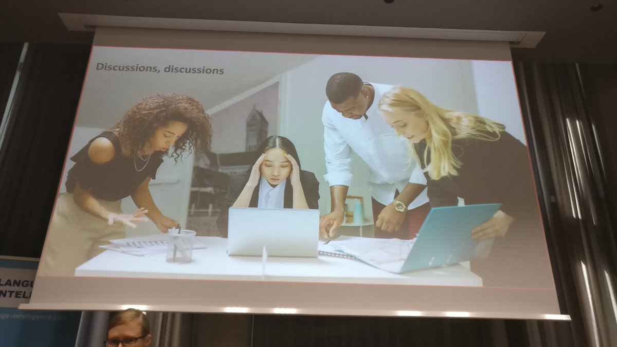 LTInnovate's tweet photo. Sophia Ackermann &amp; Ira Rotzler go through the maze of #terminologymanagement in #automotive context... and present Terminology Database solution #LI2023 Great show! https://t.co/GhPxfuMhrm