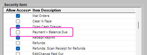 BooklogPOS's tweet image. The Payment&amp;gt; Amount due security setting will stop cashiers from entering extra $ into Credit Card, Check, Store Credit...basically any payment type other than Cash. 
Why is Cash excluded?
Because most people pay with bills, not exact change.
#CashRegister #TechTip  #Security