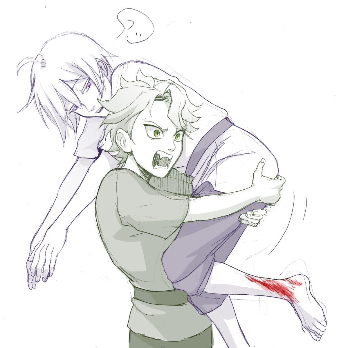 ryuichirouart's tweet photo. Always needs to save him 😤 https://t.co/lwsu6MTUEG