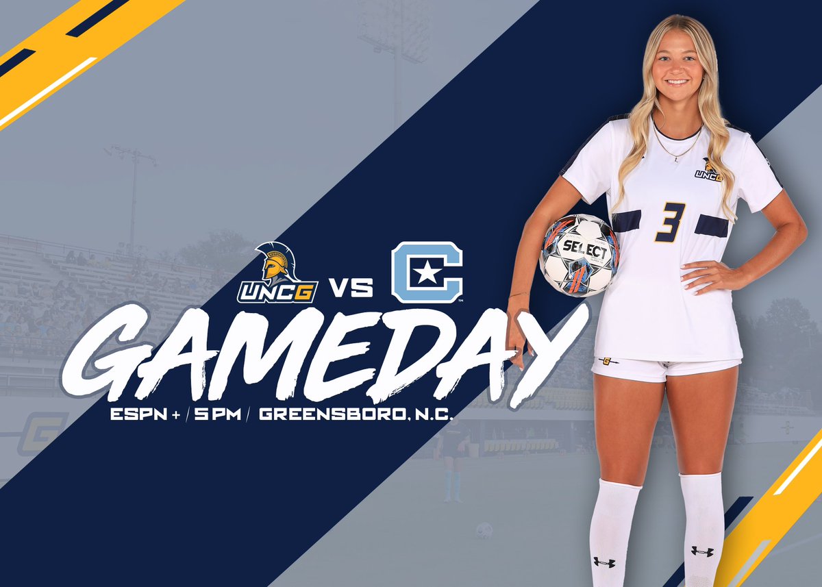 UNCGWSoccer's tweet image. Let SoCon play begin! ⚽️ 

🆚 The Citadel
🕒 5 p.m.
📍Greensboro, N.C.
🏟️ UNCG Soccer Stadium
🎟️ FREE ADMISSION
📺 go.uncg.edu/s1ch3m
📊 go.uncg.edu/s1ch4p
#letsgoG