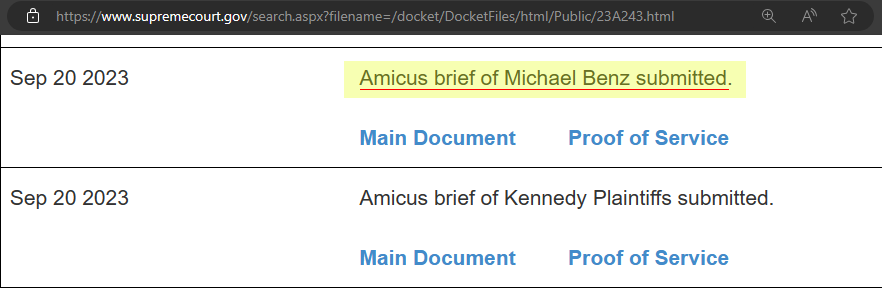 Welp, I can announce the deed has been done:

My first Amicus brief with the Supreme Court of the United States