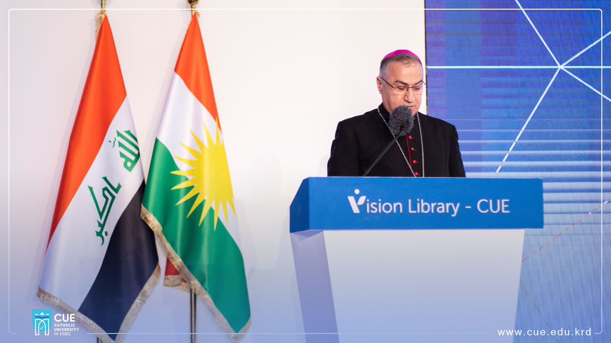 bishopwarda's tweet photo. Opening of the new multi-purpose CUE library. My warmest thanks to Miss Sara Salah Al Deen, Vision Foundation, for all your  immense support for this great community project, a crucial hub &amp; catalyst of campus life supporting learning, research, teaching, talks &amp; adult education. https://t.co/wu6yLKqnap