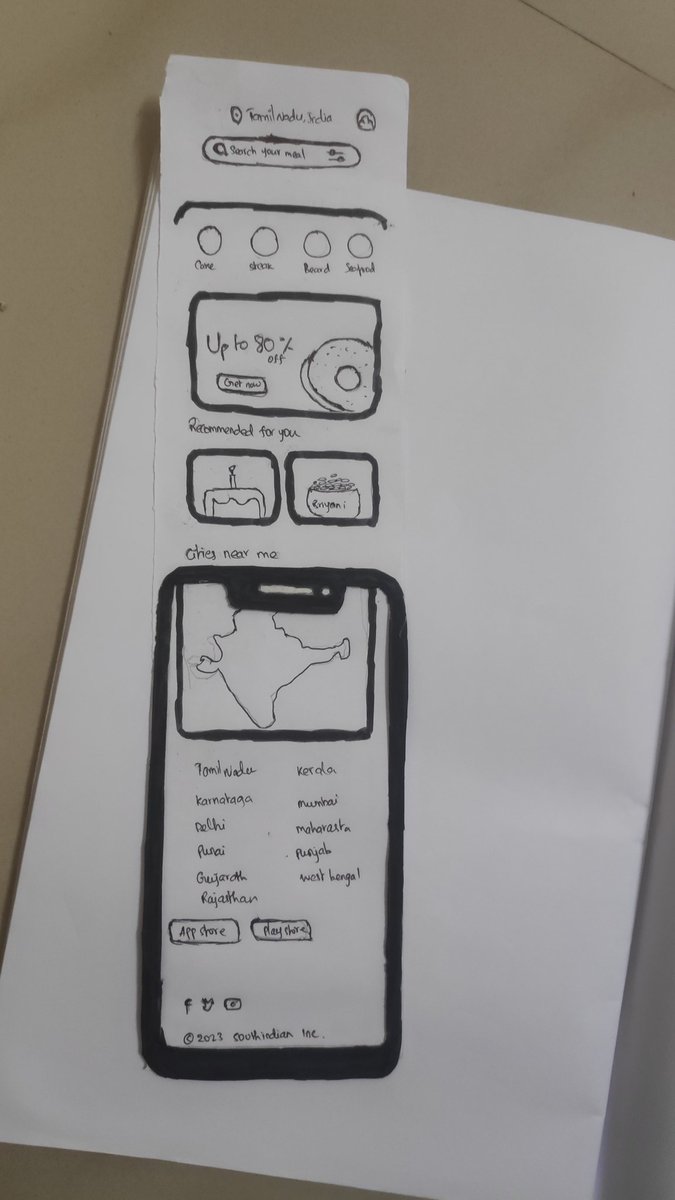 RiyasAhamedJ1's tweet image. I created a paper prototype inspired by an @instagram story. @instagram founders secured funding by this type of prototype. I hope everyone like please share your opinion about my food delivery app prototype.
@senthazalravi 
#Pepperprogrammingplus