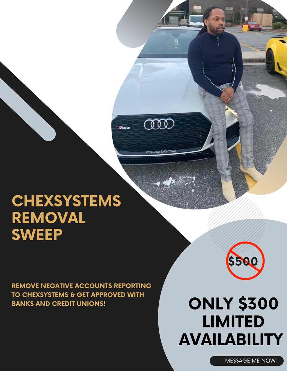 stockbullylito's tweet photo. Having issue opening a bank account🏦
Someone dropped a bad a check in your account 🥴
Tired of using pre paid accounts like cash app and chime😅
📞 schedule a call link in bio📞
#chexsystemsremoval #chexsystems #creditrepair #fundraising #businesscoach #businessfunding https://t.co/0byEyU1qJC