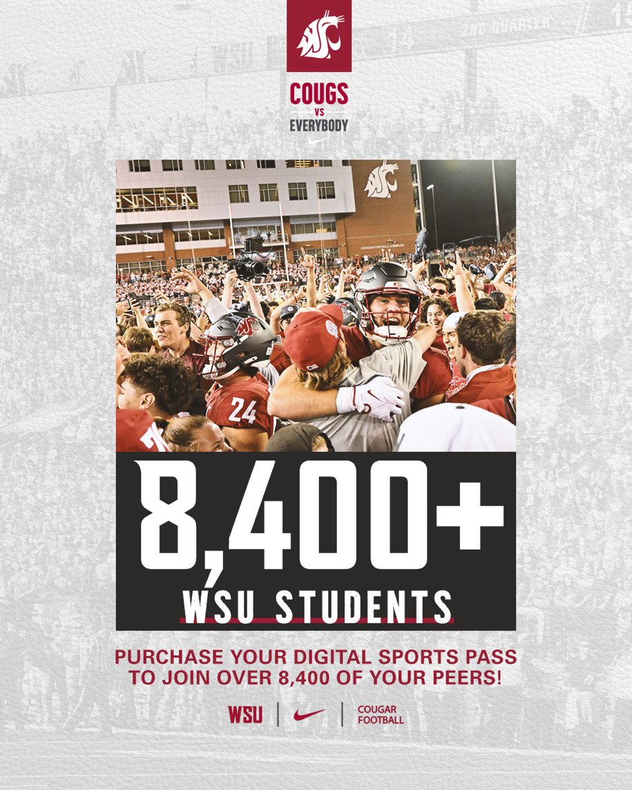Make sure you get those SPORTS PASSES before the <a href="/WSUCougarsVB/">Washington State Volleyball</a> match tonight❗️

🔗 wsucougars.com/sports/2020/4/…

#GoCougs // #CVE23
