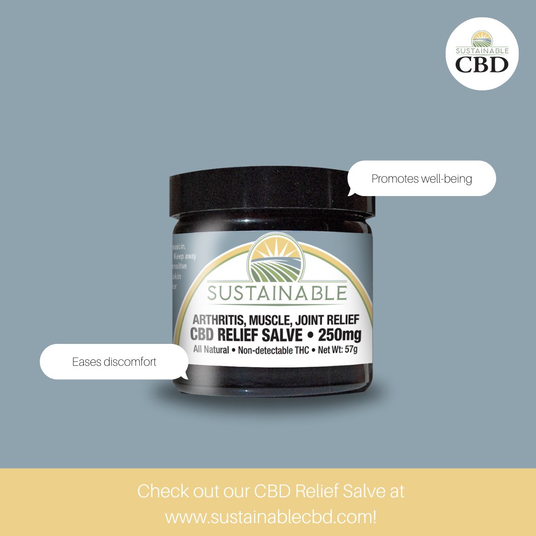 SustainableCBD's tweet image. Nature's touch in a jar! Our Full Spectrum CBD Relief Salve is crafted with care, harnessing the power of hemp to ease discomfort and promote well-being. 🌼

#cbdsalve #cbdrelief #natureheals #cbd #fullspectrumcbd