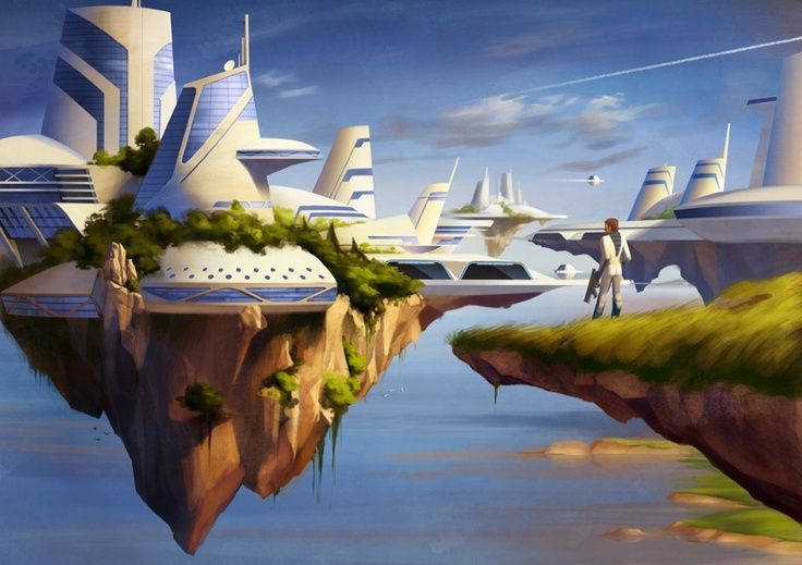 #FuturisticCity #FloatingIsland #ArtisticWonders #DreamyLandscapes #ImaginaryWorlds #PaintingInspiration