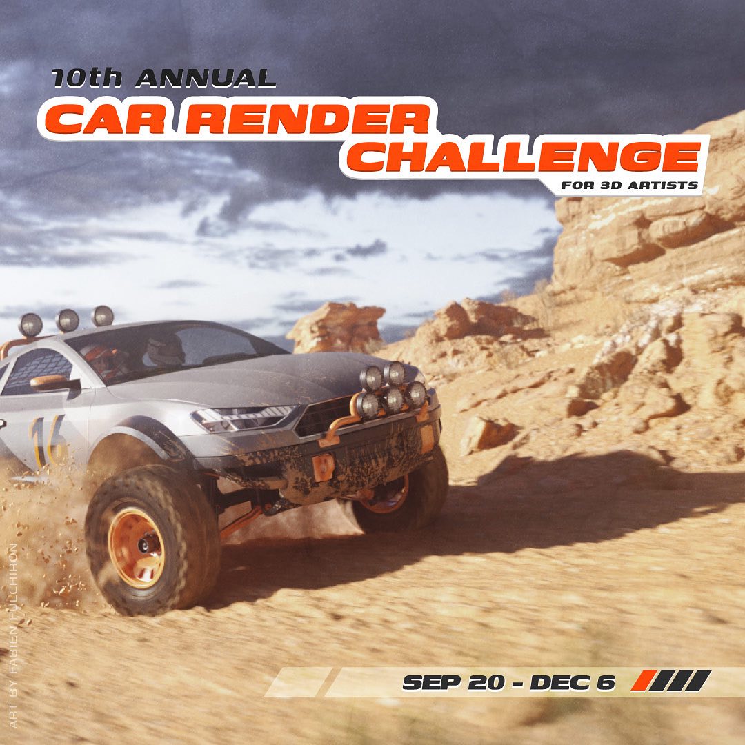 Gnomon_Workshop's tweet photo. 🏎️ 3DModels' 2023 Car Render Challenge has launched! Be sure to enter for a chance to win a 1-Year Subscription to #thegnomonworkshop, plus heaps of other cool prizes. Find out more at https://t.co/oxy4trppwk https://t.co/J3Q8UDXf2H
