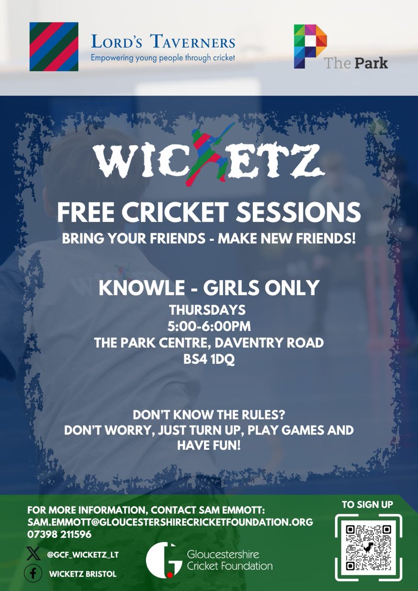 📢...Exciting news! Our girls only #Wicketz hub launched this evening <a href="/theparkknowle/">The Park Centre</a> with 14 young people taking part! Amazing scenes! 🙌❤️🏏

For more information ⬇️