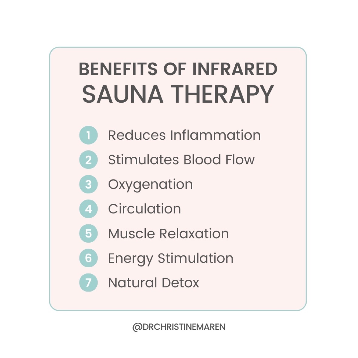☀️ @drchristinemaren

"I'm a big fan of this near infrared light sauna therapy with no EMF and it is a great addition to anybody's wellness routine!⁠
⁠Near infrared (NIR) light works with your body’s biology to create radiant heat—from the inside out."

sauna.space/products/farad…