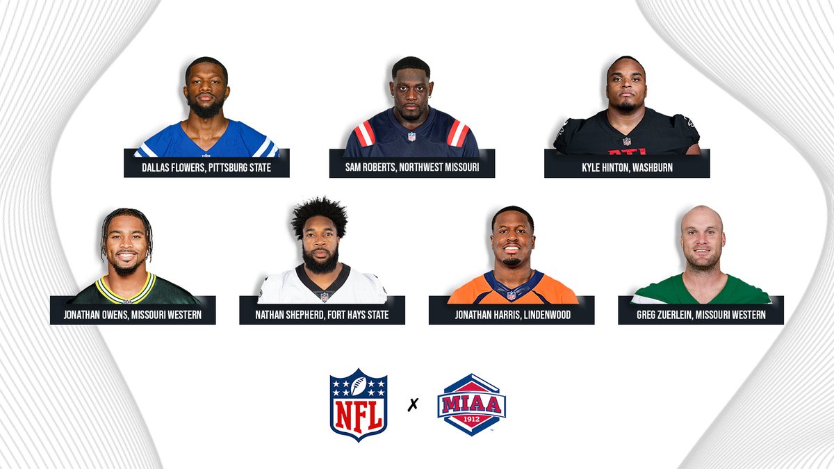 𝗗𝗜𝗗 𝗬𝗢𝗨 𝗞𝗡𝗢𝗪 the MIAA is the best represented <a href="/NCAADII/">NCAA Division II</a> conference in the NFL??

7⃣ former MIAA all-stars have made it onto the official 53-man rosters. Here's where you can find MIAA Nation in the NFL as they enter Week 3 ⤵️

📰 bit.ly/3Pse3NJ
#BringYourAGame