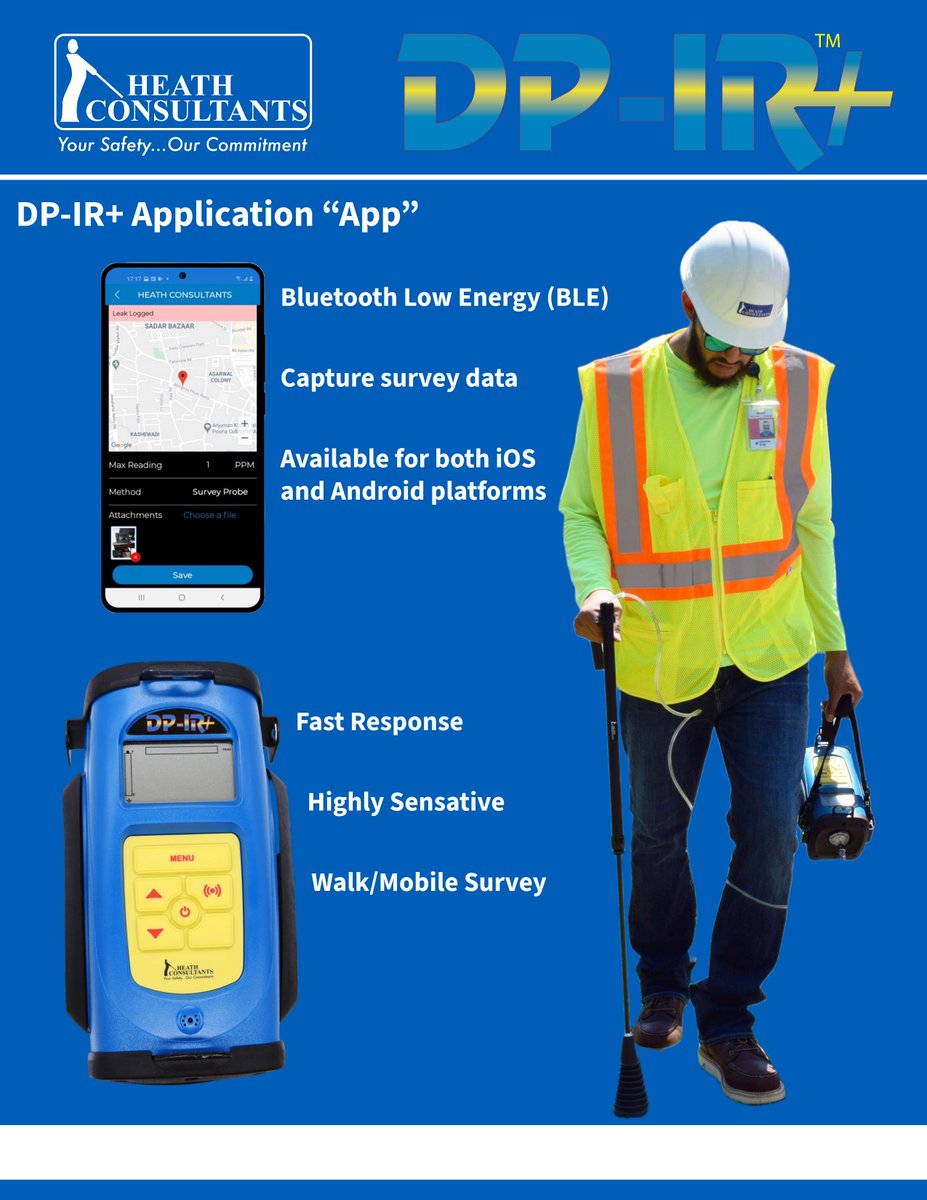 Perfect for walking and mobile surveying, Heath's DPIR+  is an extremely sensitive, advanced leak detector that can detect methane without the false alarm of other gases.

For more information, visit heathus.com/products/detec…

"Your Safety...Our Commitment"