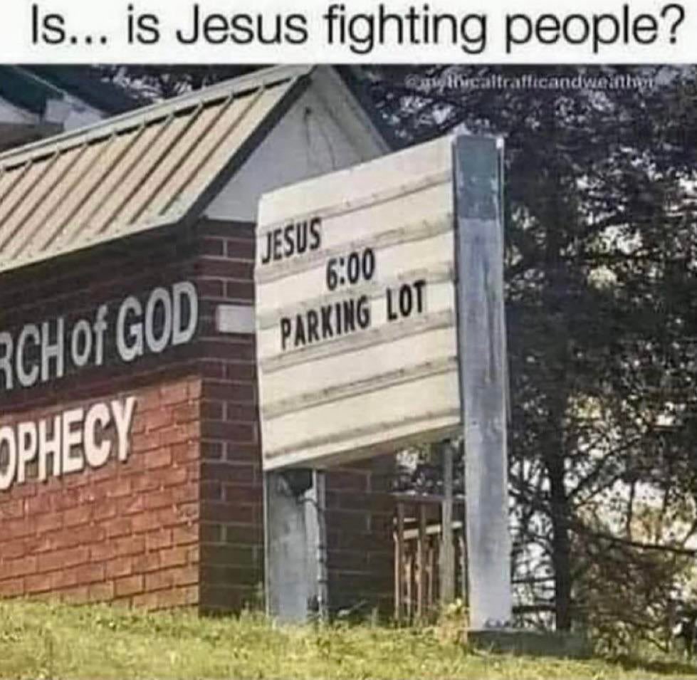 s8n's tweet photo. who wanna fight Jesus? https://t.co/a4egRIVE5p