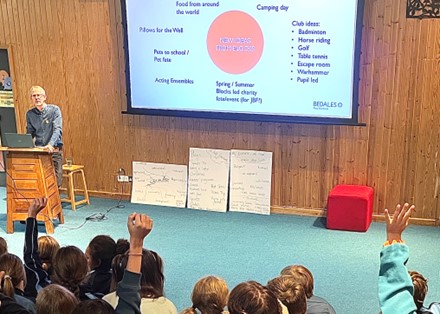 BedalesPrep's tweet photo. Sailing, Judo, Camping, Golf, Fishing, Horse-riding, Cooking, Pet Fete, Mountain bike riding - the Blocks were bursting with ideas in their Community 'Pupil Voice' assembly this morning!

#bebusy #community #supportingeachother #prepschoollife #iapsuk #bedalesprep https://t.co/2QPJvMVruq