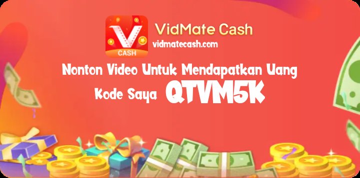 BijeVlog's tweet photo. Help me to get a reward 
【VidMate Cash】Salin pesan ini👇🏻👇🏻👇🏻
Buka✅VidMate Cash✅untuk membantu saya mendapatkan 💰💰Rp10.000💰💰！
Pasang✅VidMate Cash✅，tonton video untuk menghasilkan uang,💰Rp20.000💰 sehari, kode undangan saya:😊QTVM5K😊
 https://t.co/1dPJAY9NG8 https://t.co/rORHoFMo0N