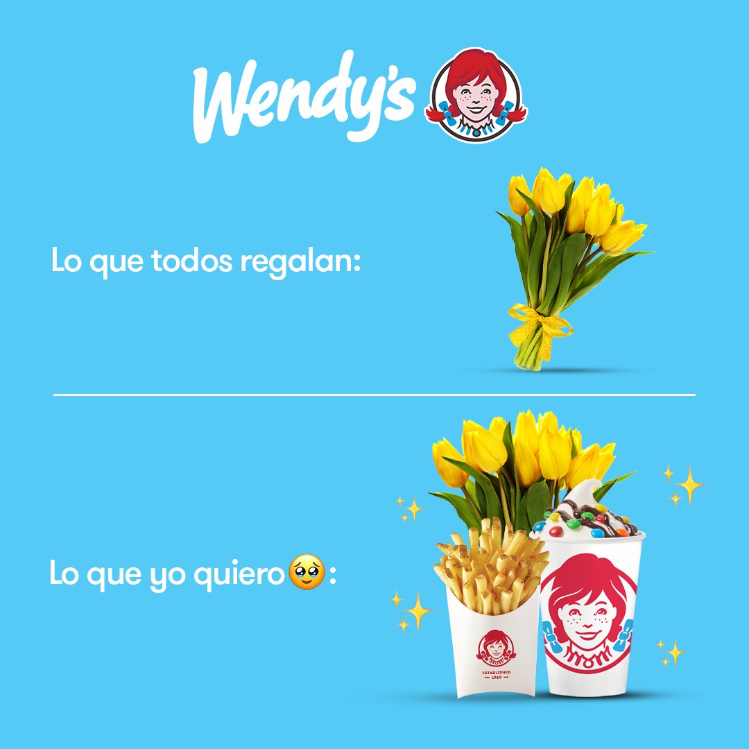 🌻Si me quieres dame flores amarillas, pero si me AMAS dame flores amarillas, papitas Hot and Crispy y mi Frosty M&amp;Ms.😍🍟🫶🏻