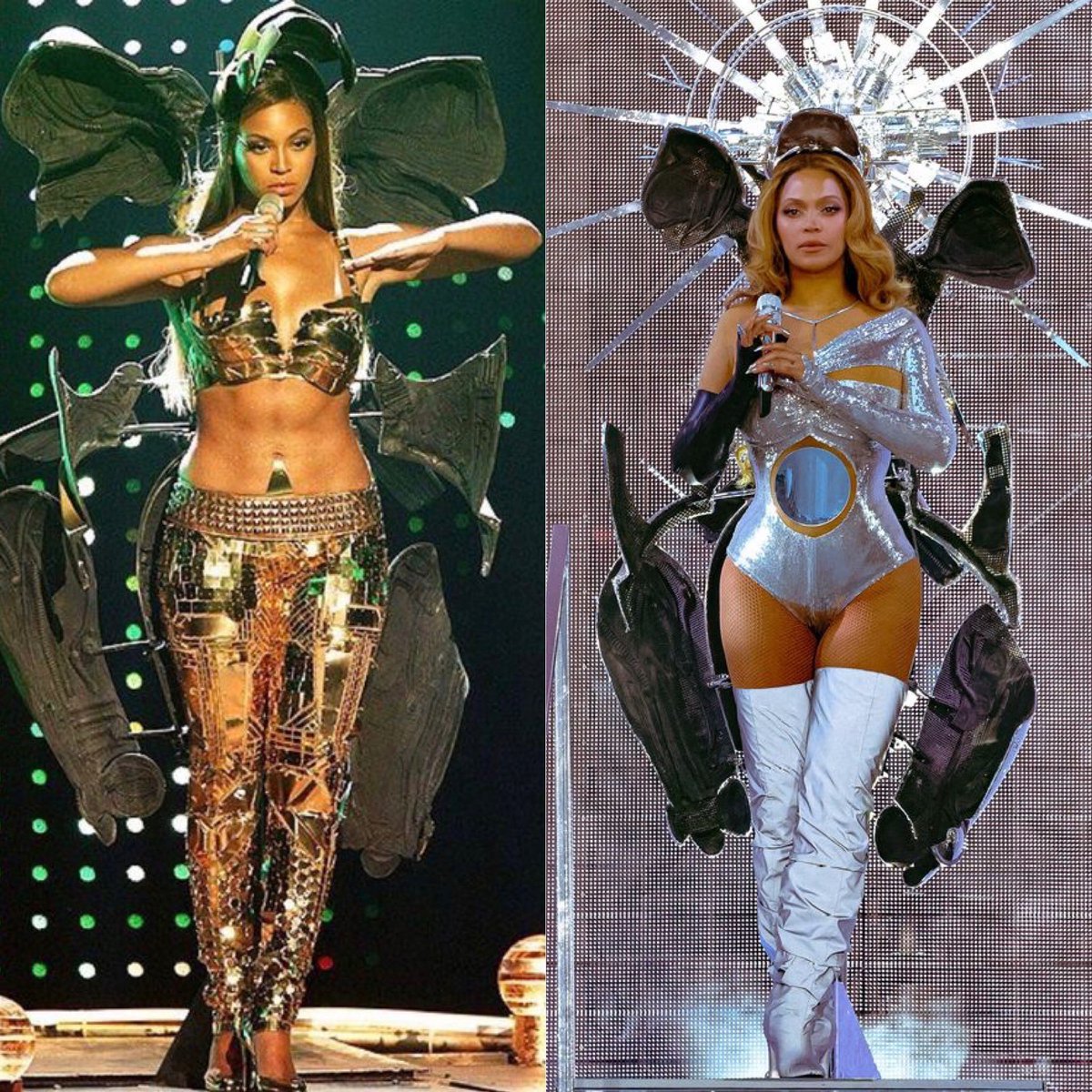 IamDannyken's tweet image. My favorite pictures of Beyoncé referencing herself this Era:
A thread. 🧵