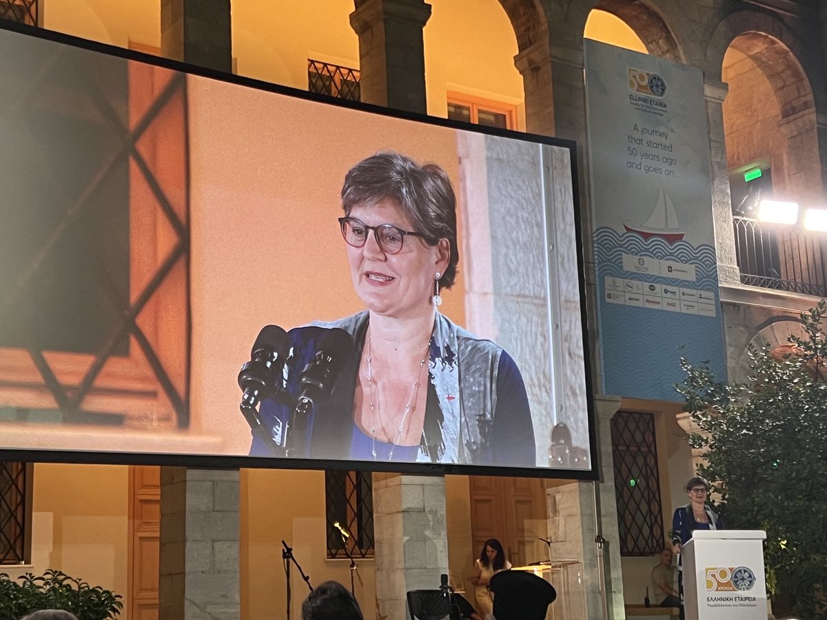 Athens, Byzantine Museum. The Secretary General of <a href="/europanostra/">Europa Nostra</a>, Sneska Quaedvlieg-Mihailovic addresses the audience on the occasion of the 50th anniversary of Elliniki Etairia, the Greek Society for the Environment &amp; Cultural Heritage ⁦<a href="/SneskaEN/">Sneška Quaedvlieg-Mihailović</a>⁩