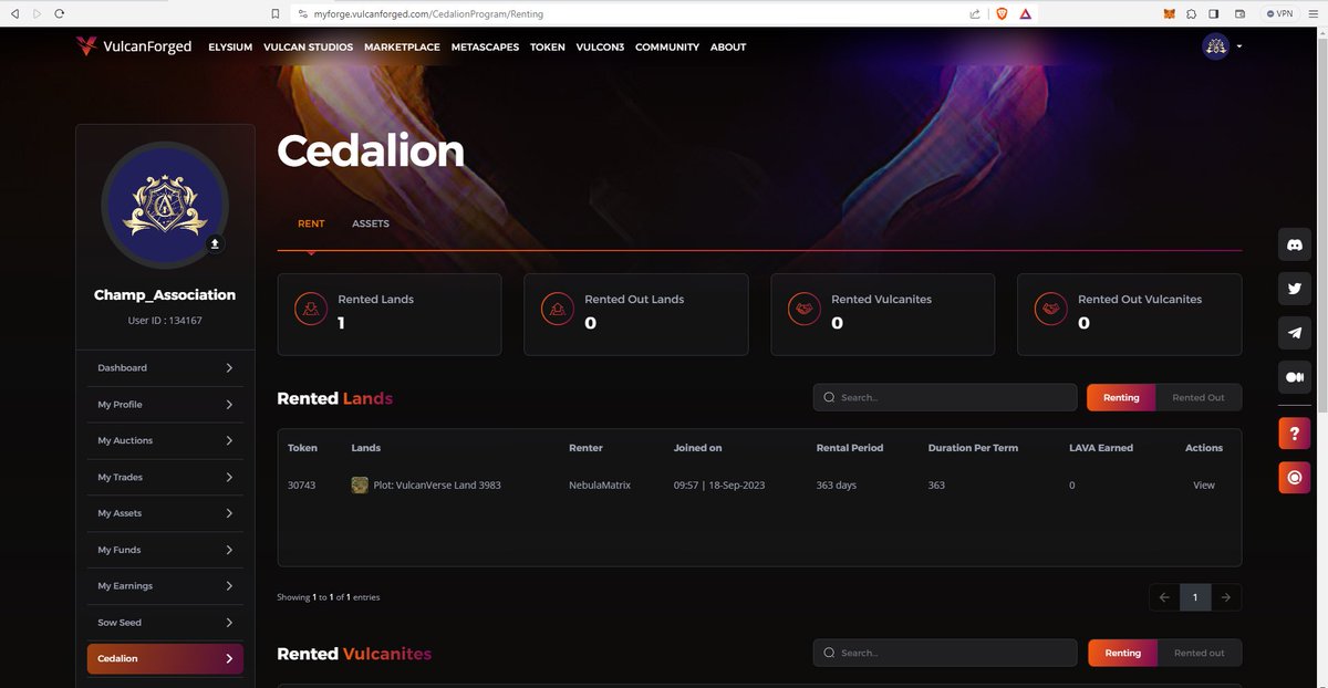 Champ_io's tweet image. We are proud to announce that our association has rented plot #3983, within @VulcanVerse, for a full year!

Our goal is to establish a #B2B2C store that enables consumers inside the metaverse to buy #champagne from our multi-chain phygital store.

#VulcanForged Cuvée rewards $PYR