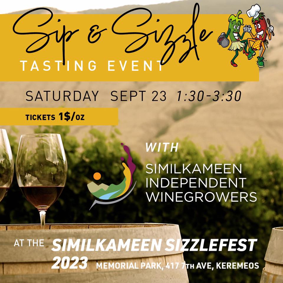 SevenStonesBC (@sevenstonesbc) on Twitter photo This Saturday in Keremeos! Come and visit us at the Similkameen Sip and Sizzle and be sure to be there from 1:30 - 3:30 when the <a href="/similkameenwine/">similkameenwine</a> Similkameen Independent Winegrowers are “taking over” the beverage gardens. #similkameenwine #similkameenvalley #bcwine This Saturday in Keremeos! Come and visit us at the Similkameen Sip and Sizzle and be sure to be there from 1:30 - 3:30 when the <a href="/similkameenwine/">similkameenwine</a> Similkameen Independent Winegrowers are “taking over” the beverage gardens. #similkameenwine #similkameenvalley #bcwine