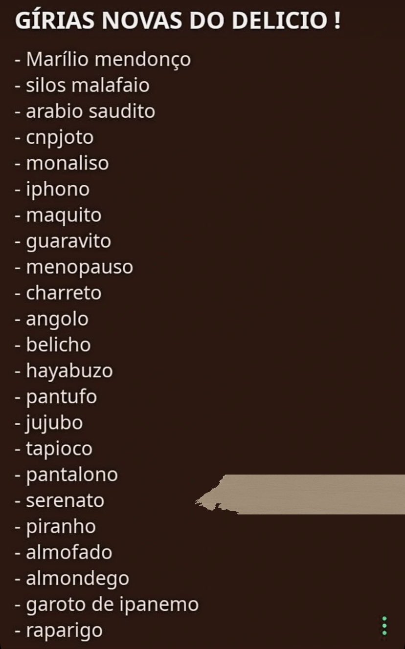 QTZ Tivityn on X: Gírias do delicio 2023, fiquem atentos para atualizações   / X