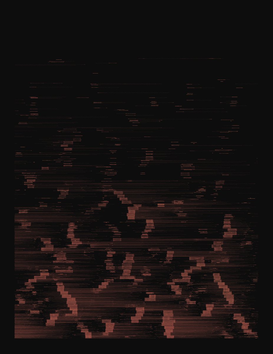 deuspoeticus's tweet photo. π
fx(flowField) #12
Co-created by @fauxjebus
An exemplary use of negative space. Thank you friend, for the special attention you have shown to my algorithm. I am especially glad to see that you are enjoying it.
Made for #fxhackathon, organized by @fx_hash_ https://t.co/YtLfDwM8ru
