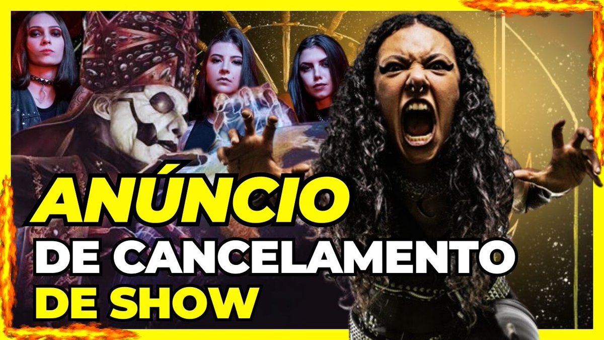 valter_metal's tweet image. ✅️Nesse vídeo falaremos sobre porque o Show de Abertura da banda Crypta, para a Banda Ghost, foi cancelamento e o que será feito á respeito. O vídeo está no ar em nosso canal Valter Metal no Youtube 🤘 😆 🤘 
#cryptadeath