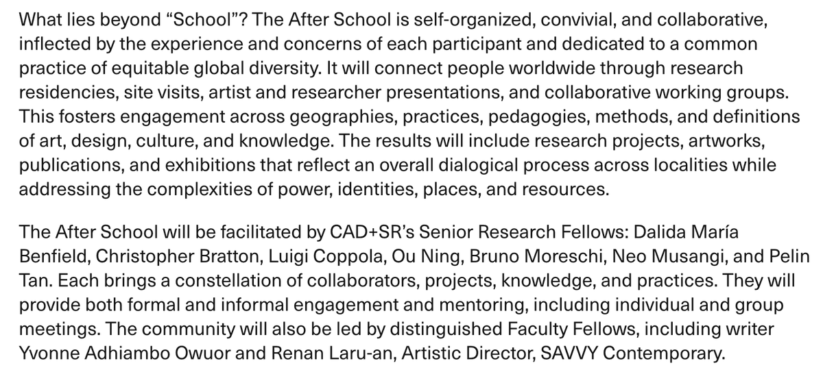 Center for Arts, Design + Social Research tweet media