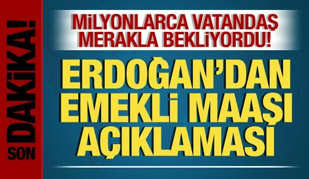 Haber7's tweet photo. Cumhurbaşkanı Erdoğan'dan milyonlarca vatandaşı sevindiren emekli maaşı açıklaması https://t.co/tPZprNfucO https://t.co/LA8I0X6QQJ