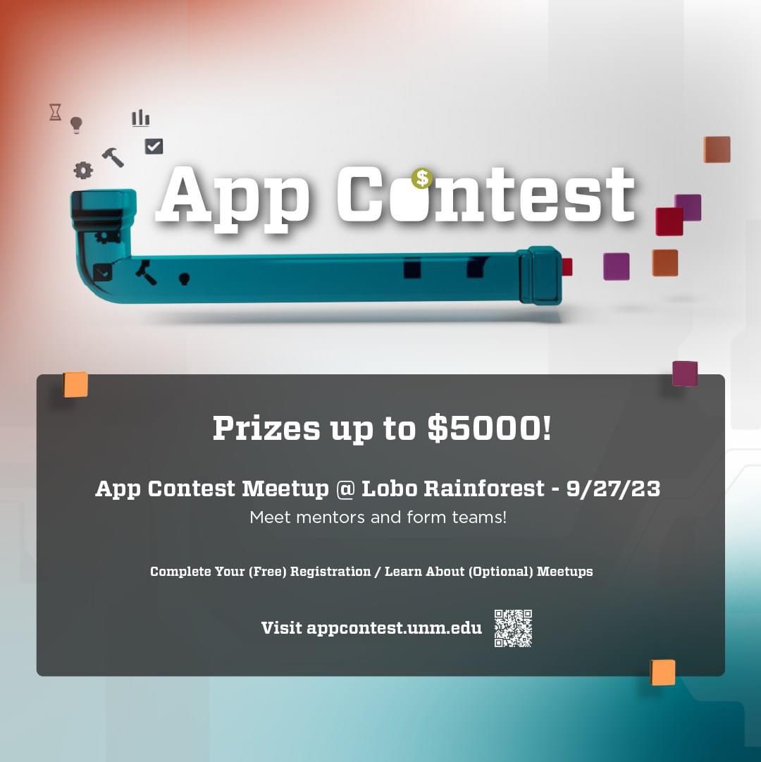 nmhumanitiesnow's tweet image. #UNMFamily #AppContest #AdobeXD
The Office of the CIO is sponsoring its annual App Contest. Register by 10/3/23 for free at appcontest.unm.edu to confirm your attendance and get information about the Adobe XD Prototype training which is free to contestants. @UNM
