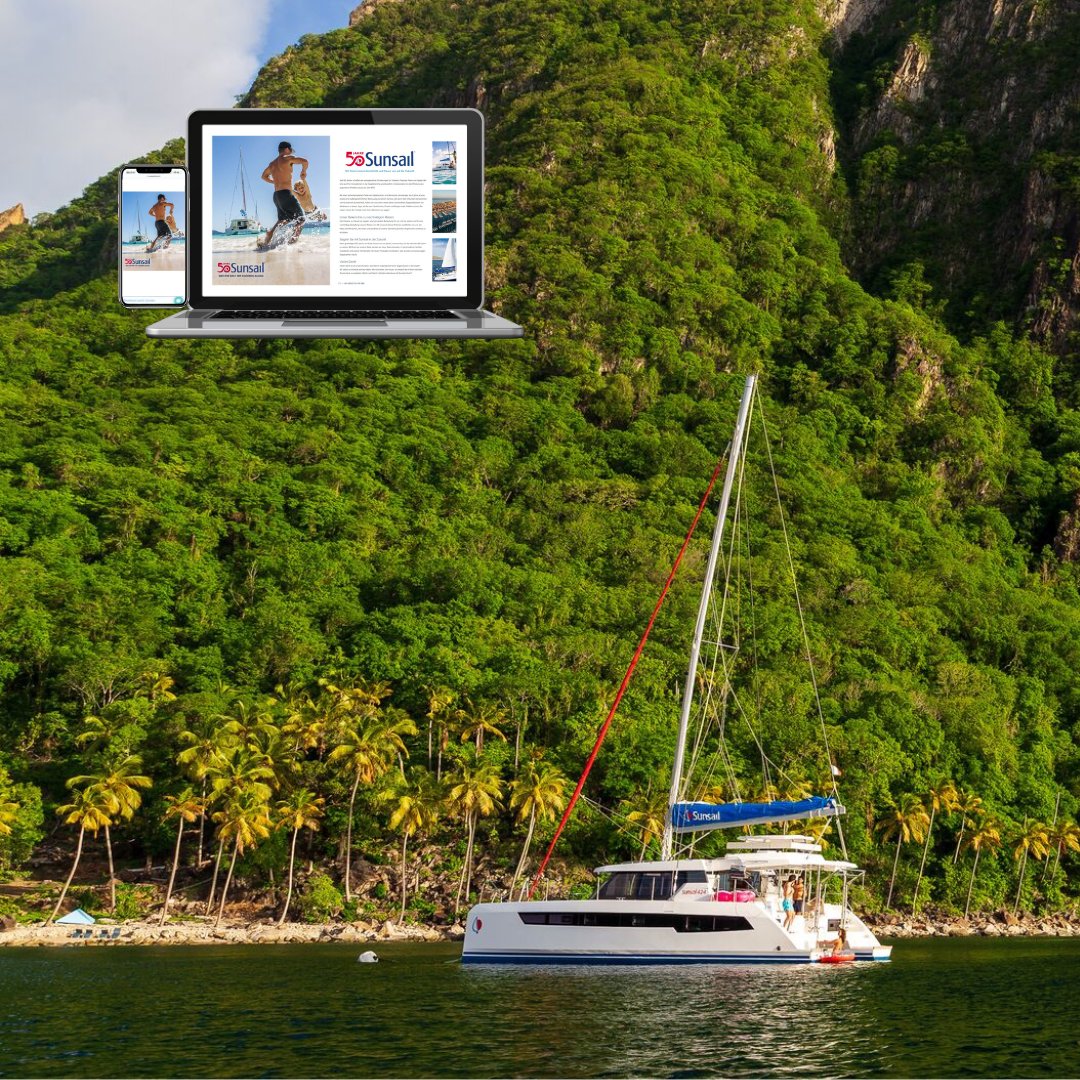 Immerse yourself in the world of Sunsail with our new and improved interactive digital brochure! Explore our fleet of award-winning sailboats and discover breathtaking destinations.

Ready to set sail? Download our 2024 brochure today! hubs.li/Q0231GBZ0