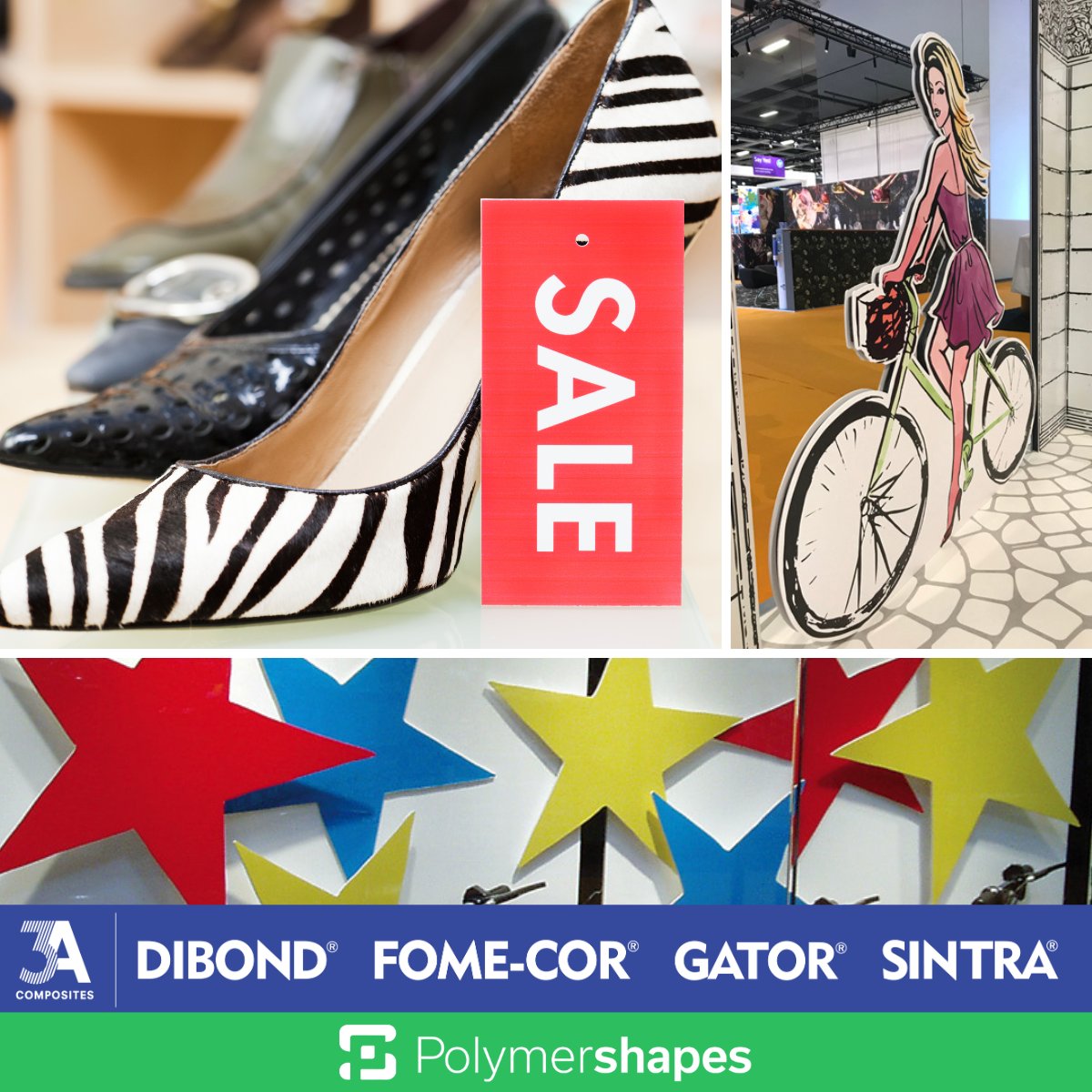 Polymershapes's tweet image. With a number of durable, yet lightweight products, 3A Composites is equipped with the solutions for your signage needs including FOME-COR®, GATORFOAM® &amp;amp; SINTRA®. 3A Composites also provides a #sustainablesolution with DISPA® paper board. Contact #Polymershapes to learn more! ♻️