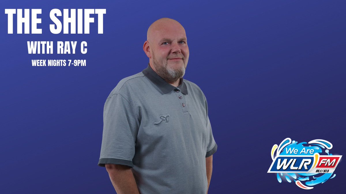 The Shift with @djrayc kicks off at 7. He’s got 2 hours of classics coming up, including, Earth, Wind & Fire, Pharrell Willams, Primal Scream,Talking Heads. #New #Irish #Music on the way from @dcullenmusic @jsmithmusicOfsh @woodywithay #DylanKearns #TuneIn wlrfm.com