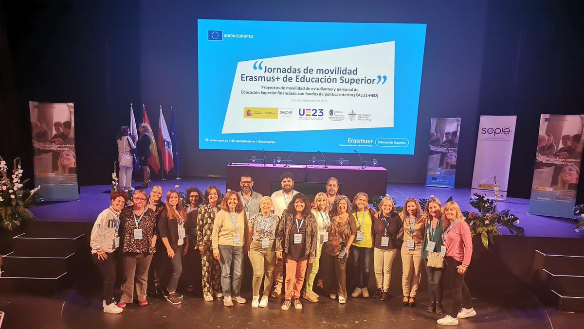 Gràcies al programa d’#Erasmus+ l’alumnat es partícip d’una societat europea unida en valors a través de la mobilitat i cooperació en l’educació. Assistim a les Jornades 2023 on es presenten els nous projectes d’Educació Superior.
<a href="/sepiegob/">SEPIE</a> @Study_in_Spain <a href="/CristinaBadia/">Cristina Badia</a>