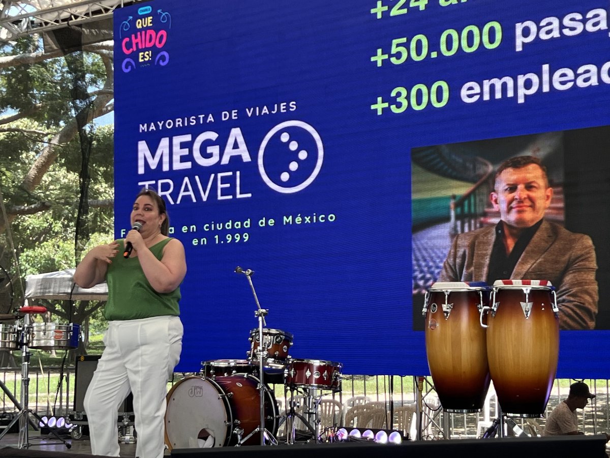 Heroes_Fest's tweet photo. 🌍En la conferencia de Katya Mendizábal nos comparte su brillante emprendimiento @MegaTravel_MX en #HéroesFestCaribe  2023.👏⁣
Su trayecto de 8 años nos inspira para crecer, aprender y potenciar cada día. 💪
#UnaVainaBacana #JusticiaEconómica  ⁣
@MincomercioCo @hernanceballosg https://t.co/Ddbum4k8NW