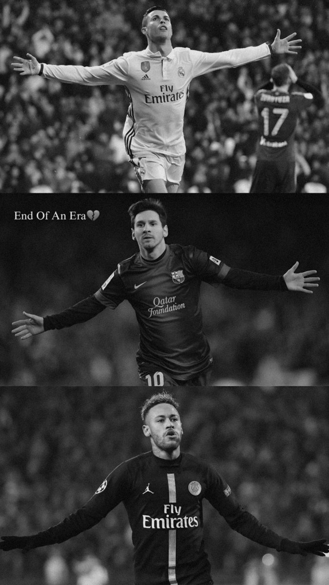 End Of An Era💔
#Wallpaper4k
#FootballWallpaper
#CristianoRonaldo #LionelMessi #Neymar