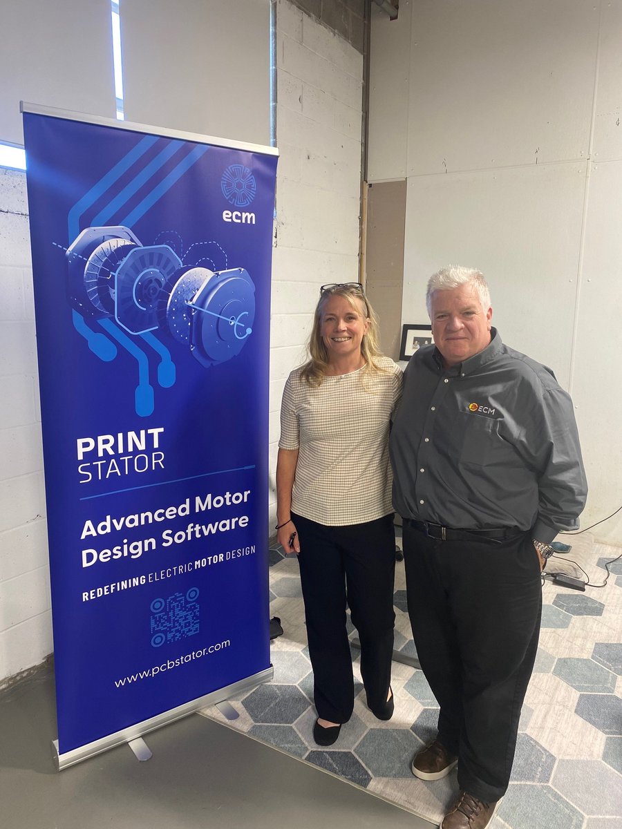 a3automate's tweet image. 👏 We love to get out and see how our members are innovating! A3 VP of Marketing Deb Kling stopped in at ECM for its #PrintStator Motor CAD working group event. We&apos;re pround to have them as a member! Learn more about ECM: hubs.la/Q0231DWS0 @pcbstator