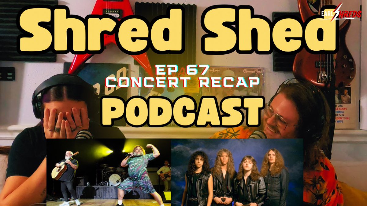 Newest episode is streaming now, we did a concert review on Metallica & Tenacious D #podcast #earlshreds #shredshedpodcast