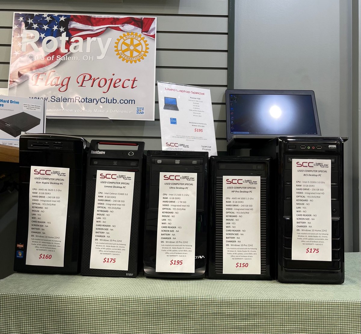 SalemComputer's tweet image. Refurbished Desktop and Notebook computers ready to go!