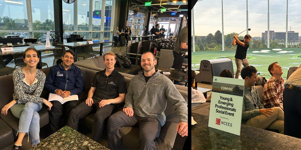 NCEES's tweet photo. NCEES was proud to sponsor and host the Young and Emerging Professionals networking event at Topgolf as part of SAE International's #COMVEC23 conference. It was a wonderful evening getting to engage with an impressive group of engineers. https://t.co/prsMiHFbYQ