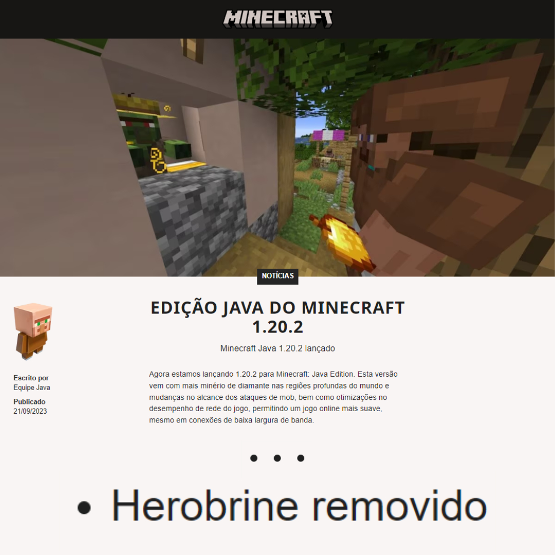 Minecraft Java Edition 1.20.2 Now Available