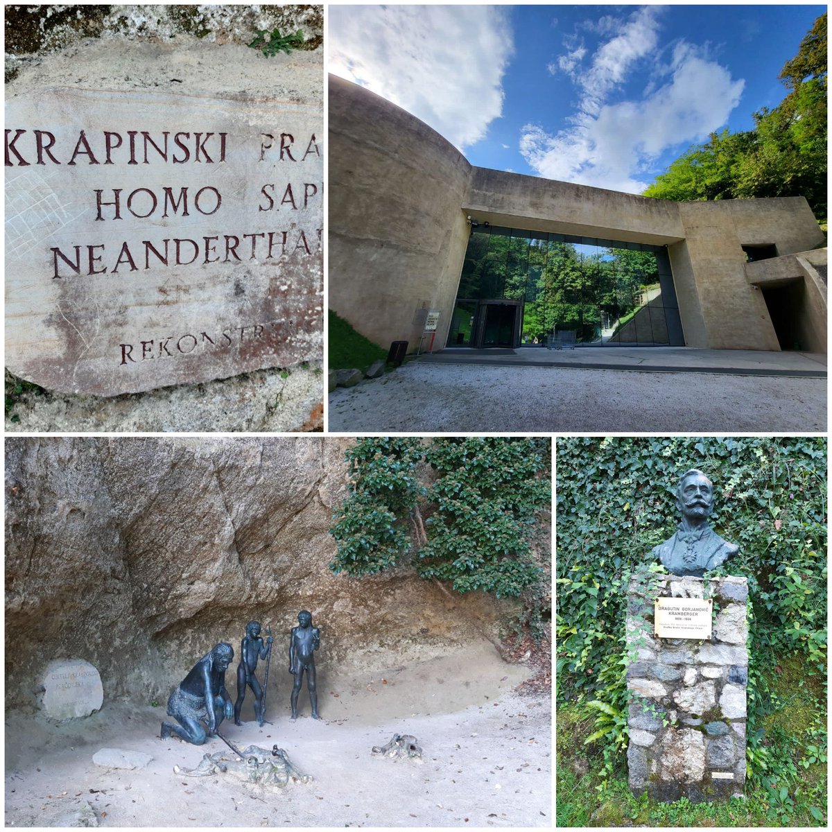 Krapina museum to honor Krapina Neanderthal site, also known as Hušnjakovo Hill, at the Croatian/Slovenian border. Definitely worth a visit and not only if you just pass by to 🏖 🌊! mkn.mhz.hr
