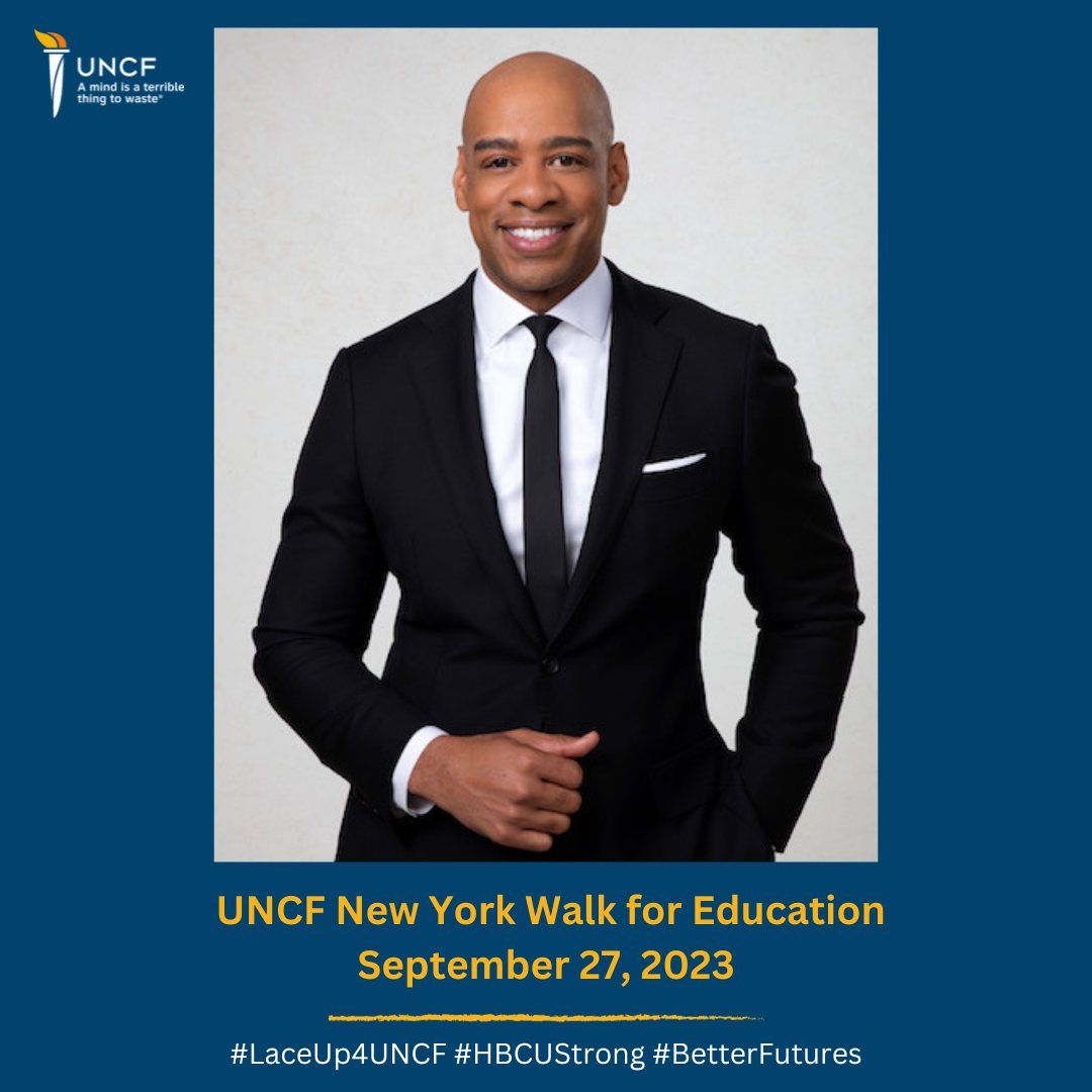 UNCFNY's tweet photo. We are pleased to have @DeMarcoReports as the emcee for the UNCF New York Walk for Education on September 27th!
Getting to college is the mission, and graduation is the goal. Learn more at https://t.co/4B1jK2U3Vm. Link in our bio.
#LaceUp4UNCF #SupportHBCU #HBCUStrong #NYC https://t.co/GdWRwxxqpy