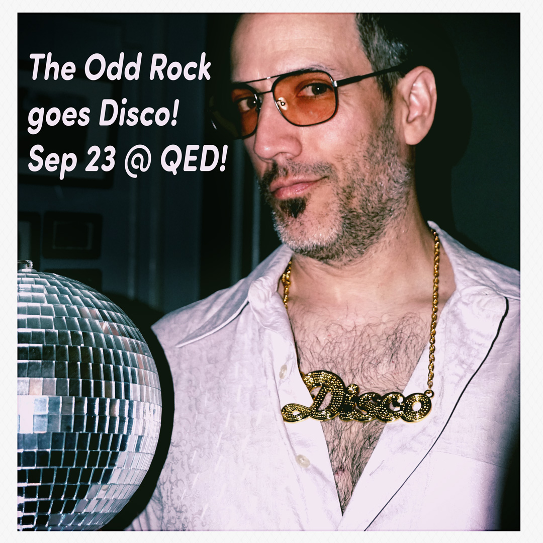 OddRockComedy's tweet photo. Get ready to oddly rock this weekend when the Odd Rock goes disco in honor of host @RobPRocks b-day! Featuring @KevinFroleiks &amp; @alexcastle718! Everyone in 70s/disco attire gets a prize! Boogie on up to @QEDAstoria for some Saturday Night disco Fever!

https://t.co/scD0sLfetn https://t.co/mtKW7Sd6Vk