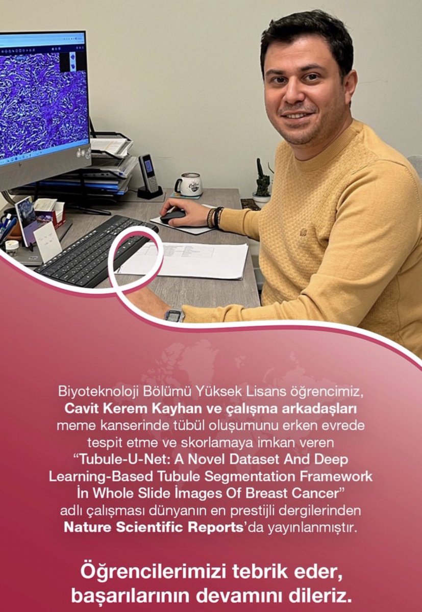 NEnstitusu's tweet photo. Biyoteknoloji yüksek lisans öğrencimiz Cavit Kerem Kayhan’ı tebrik ederiz! https://t.co/7Bzp8r684g
